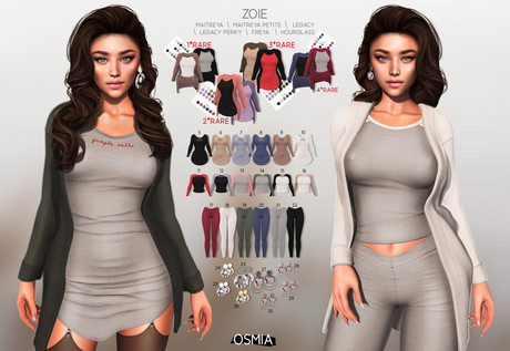 Second Life Marketplace - OSMIA - Zoie.Gacha.Cardigan.Dress - Nude - L